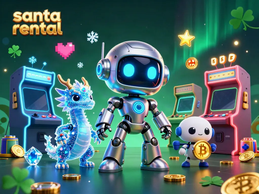 Experience the festive excitement of santa rental with dynamic characters and vibrant casino elements.